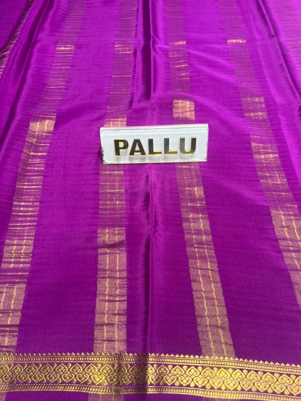 Pure Mysore Silk Saree.