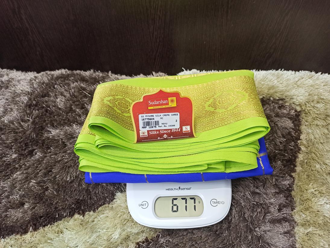 Pure Mysore Silk Saree.