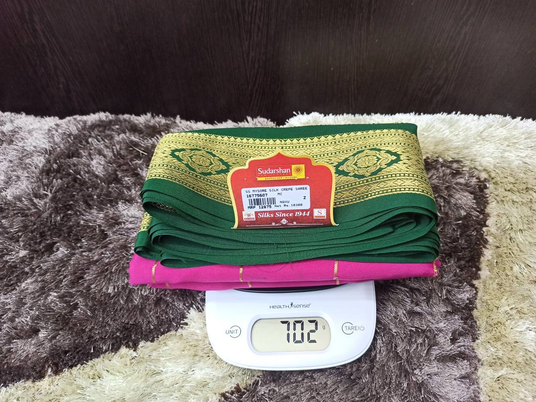 Pure Mysore Silk Saree.