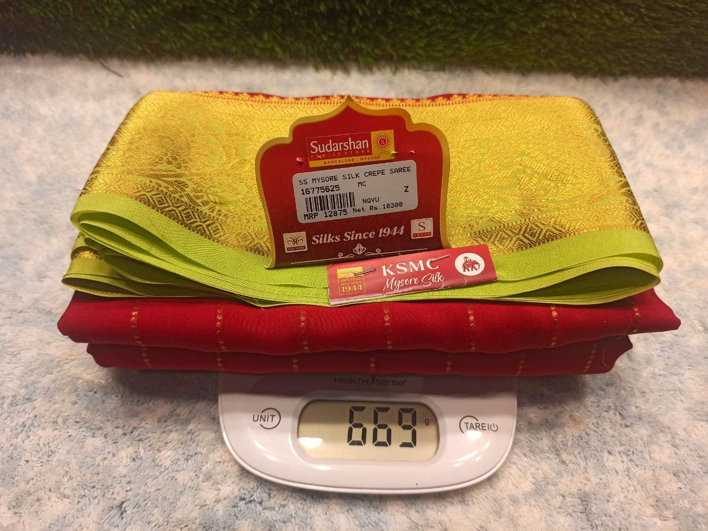 Pure Mysore Silk Saree.