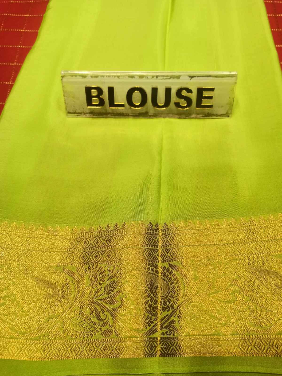 Pure Mysore Silk Saree.