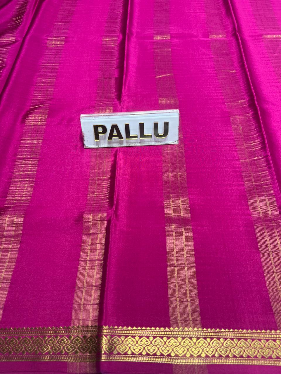 Pure Mysore Silk Saree.