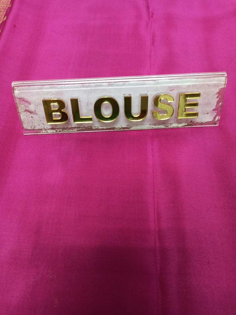 Pure Mysore Silk Saree.