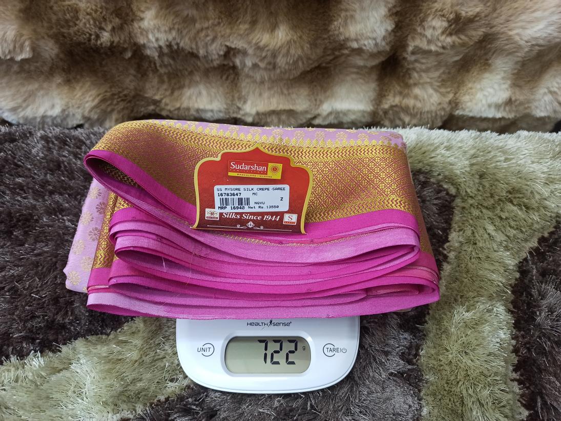 Pure Mysore Silk Saree.