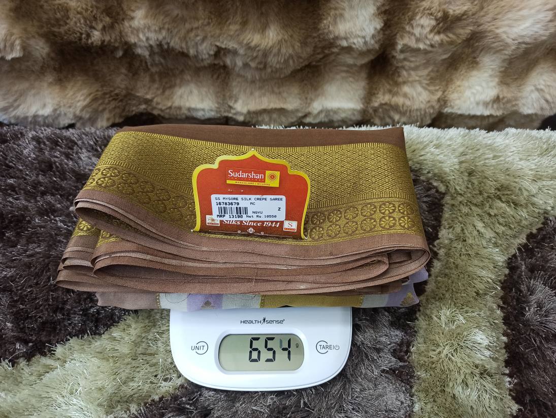 Pure Mysore Silk Saree.