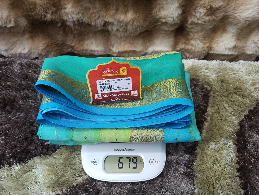 Pure Mysore Silk Saree.