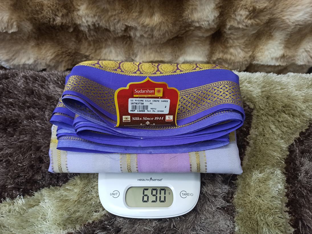 Pure Mysore Silk Saree.