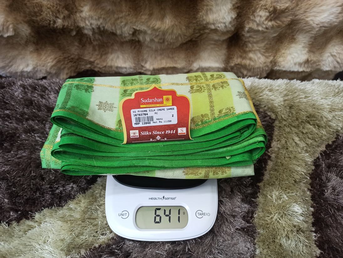 Pure Mysore Silk Saree.