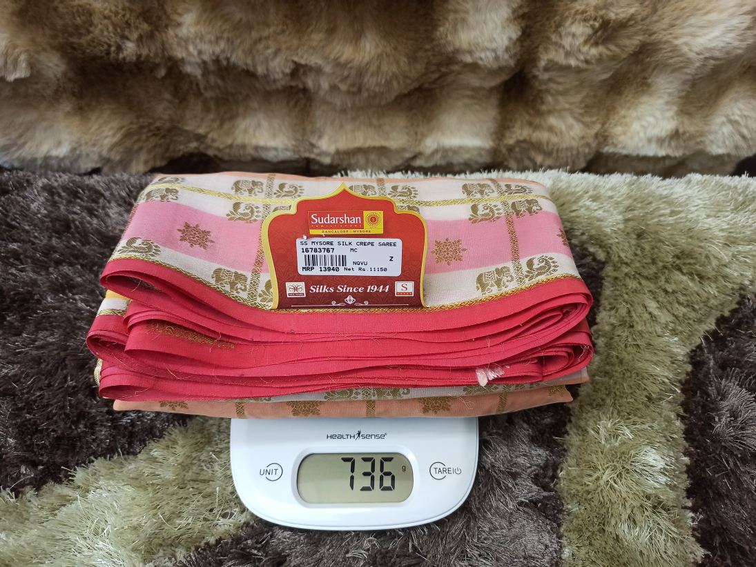 Pure Mysore Silk Saree.