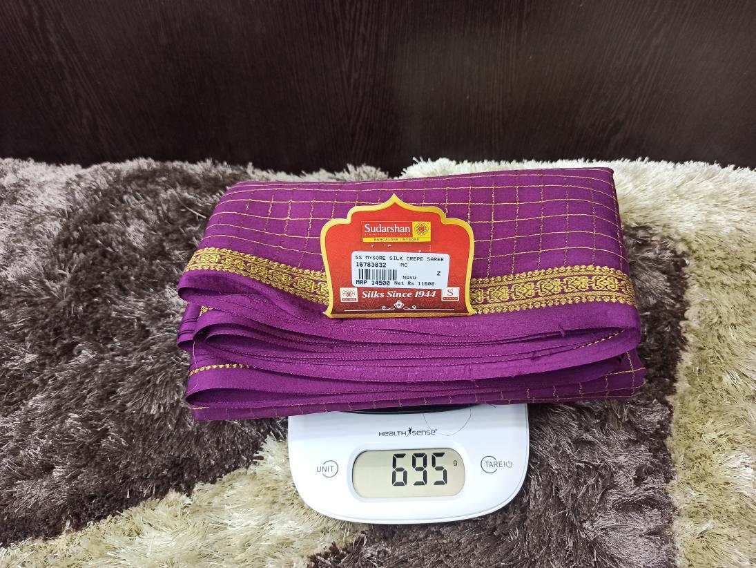 Pure Mysore Silk Saree.