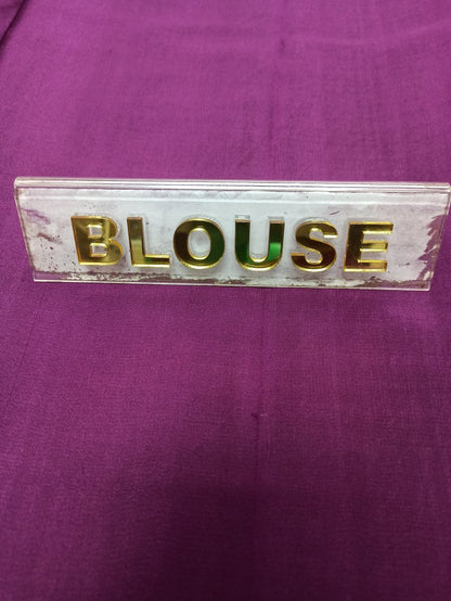 Pure Mysore Silk Saree.