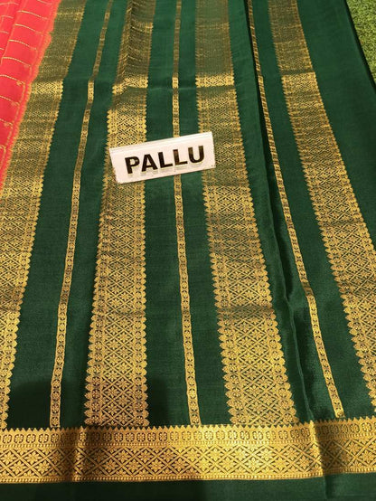 Pure Mysore Silk Saree.
