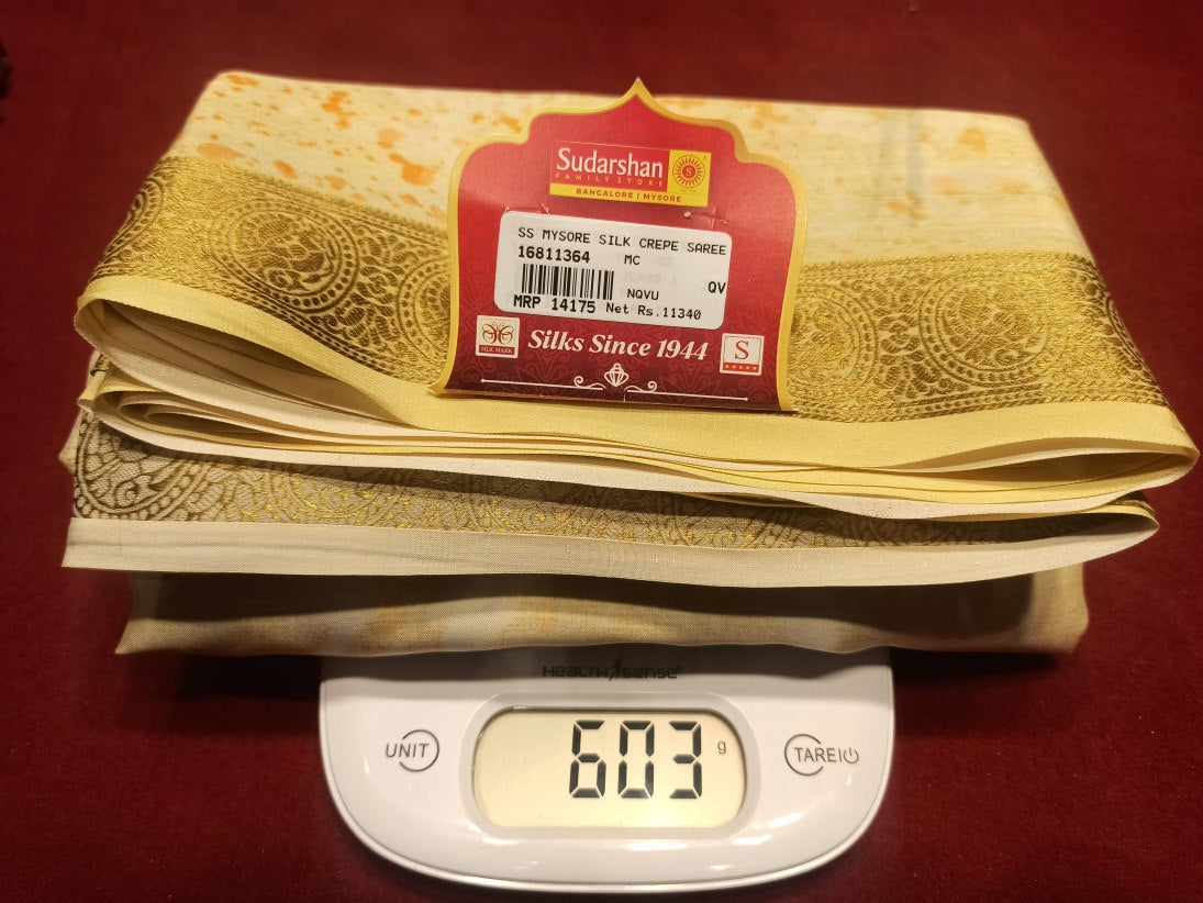 Pure Mysore Silk Saree.