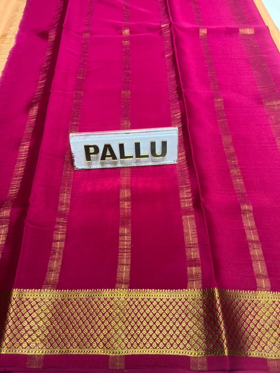 Pure Mysore Silk Saree.