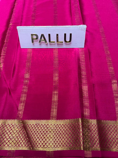 Pure Mysore Silk Saree.