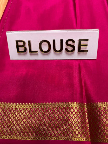 Pure Mysore Silk Saree.