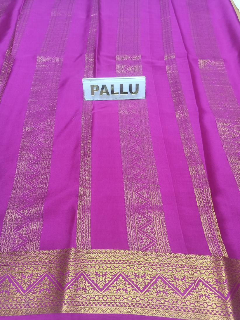 Pure Mysore Silk Saree.