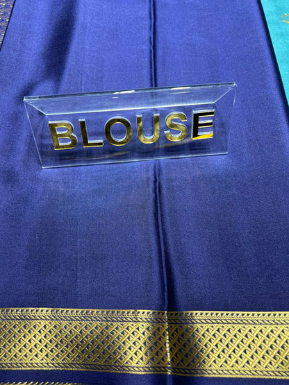 Pure Mysore Silk Saree.