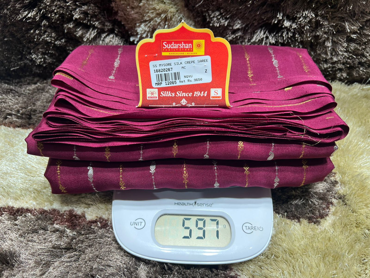 Pure Mysore Silk Saree.