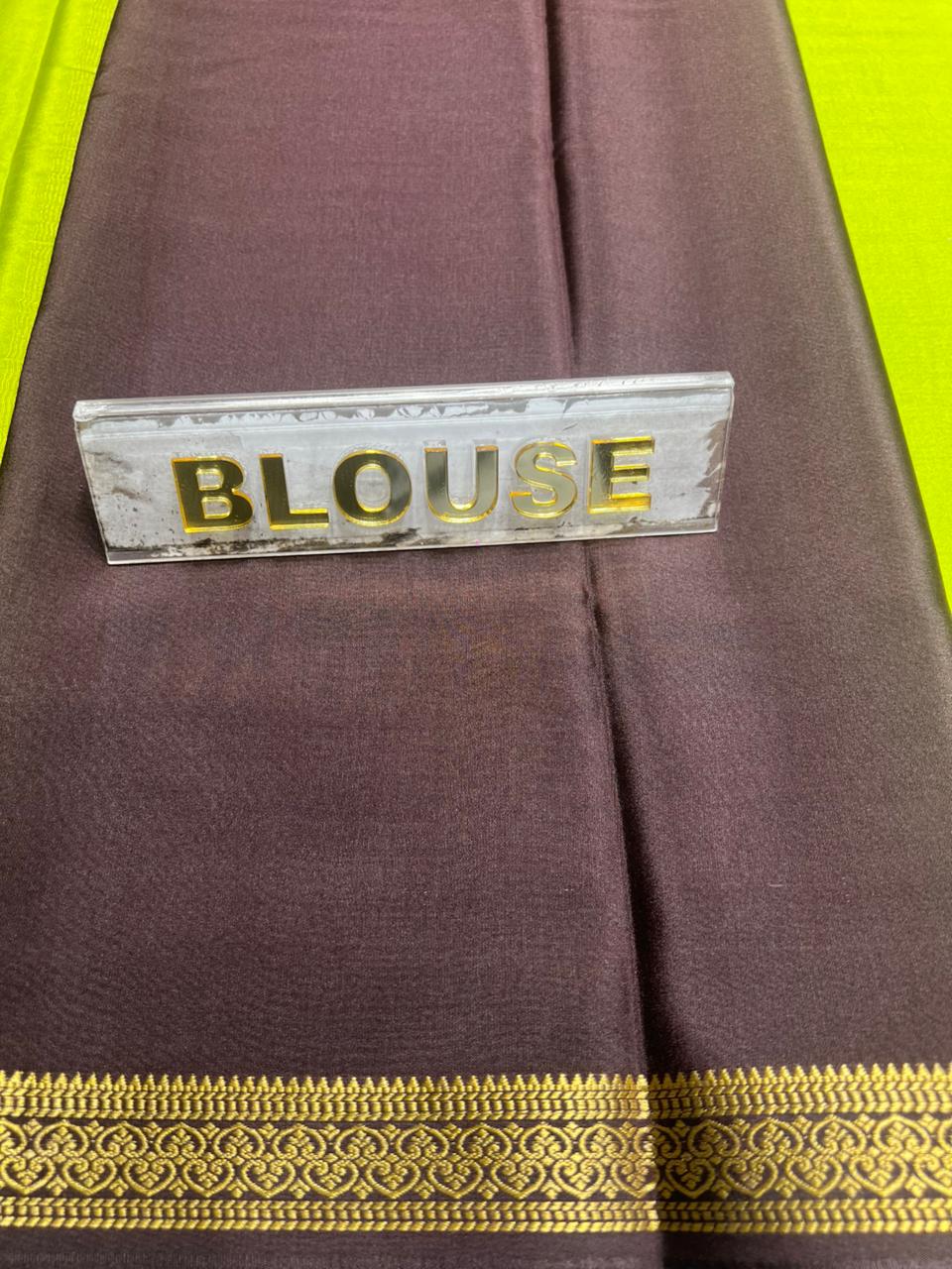 Pure Mysore Silk Saree.
