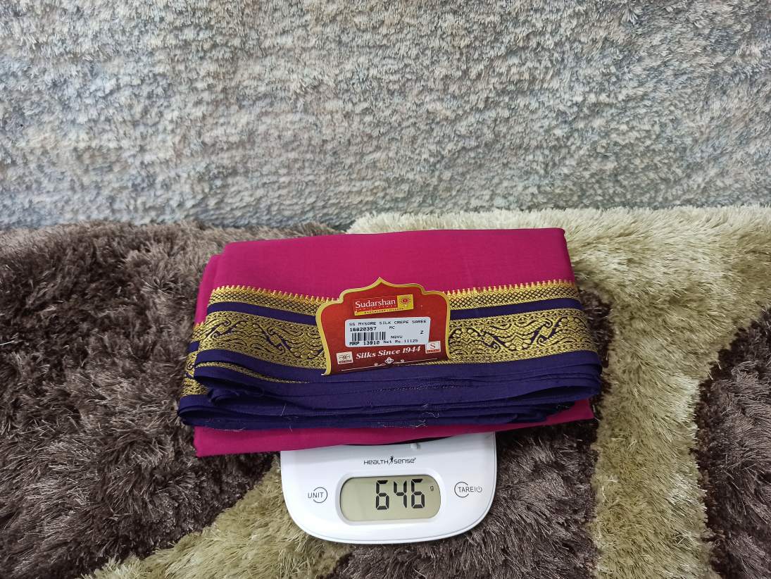 Pure Mysore Silk Saree.