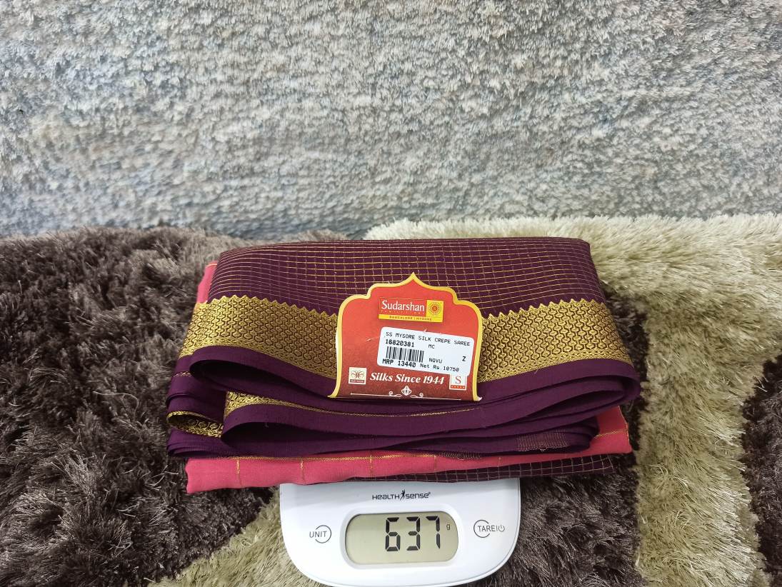 Pure Mysore Silk Saree.