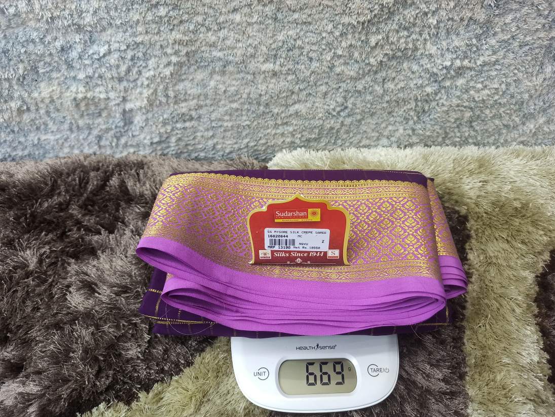 Pure Mysore Silk Saree.