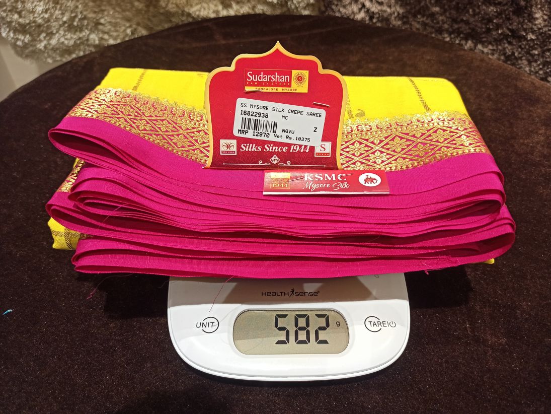 Pure Mysore Silk Saree.