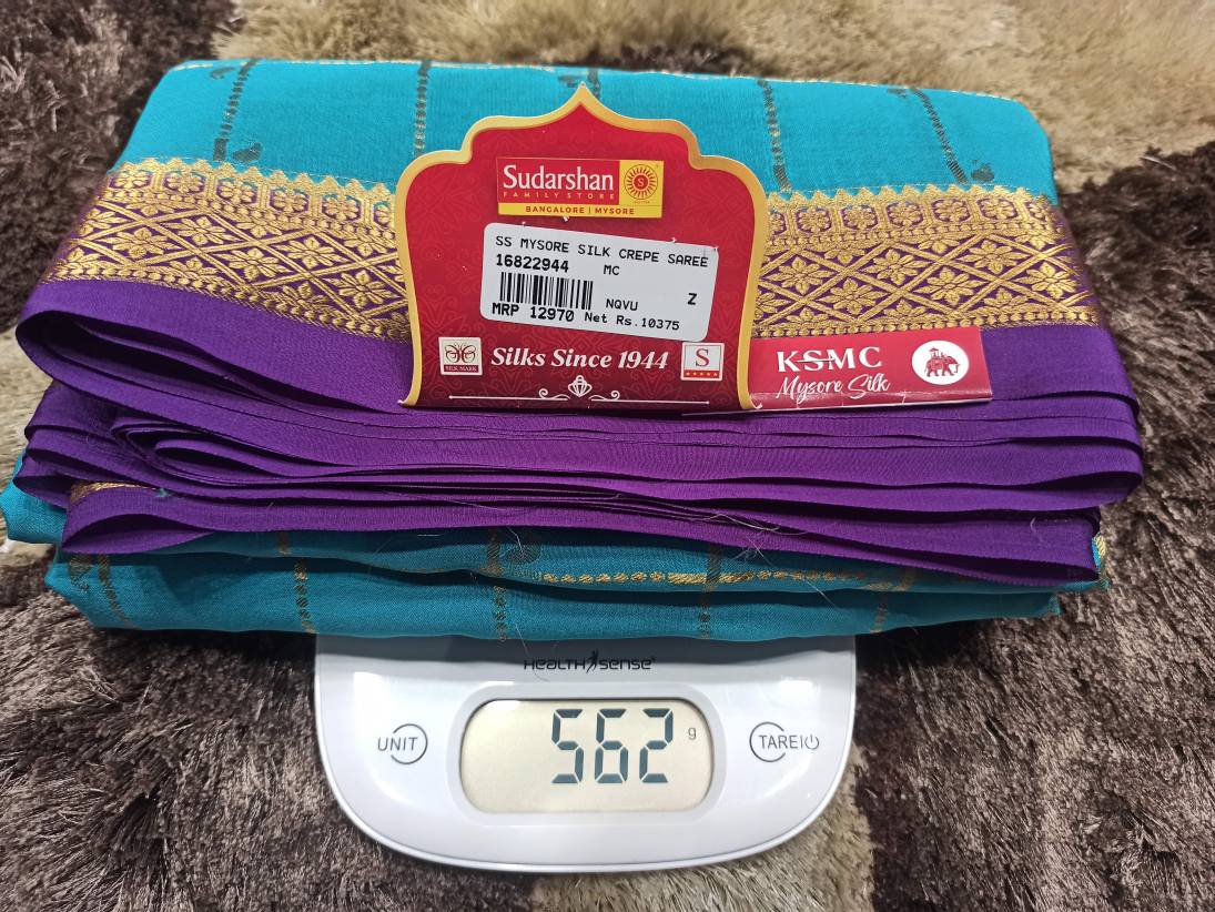 Pure Mysore Silk Saree.