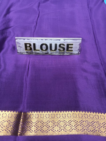 Pure Mysore Silk Saree.