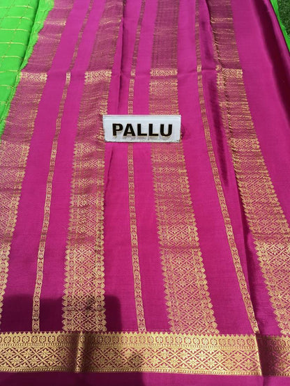 Pure Mysore Silk Saree.