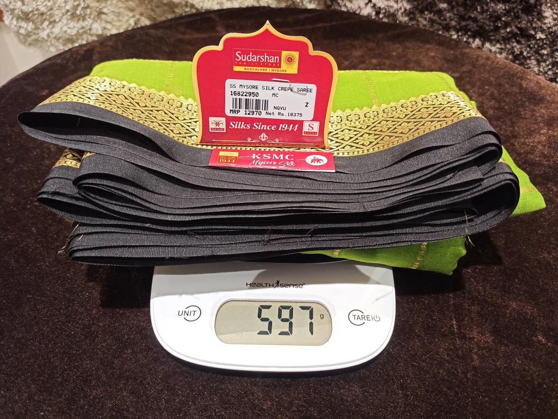 Pure Mysore Silk Saree.