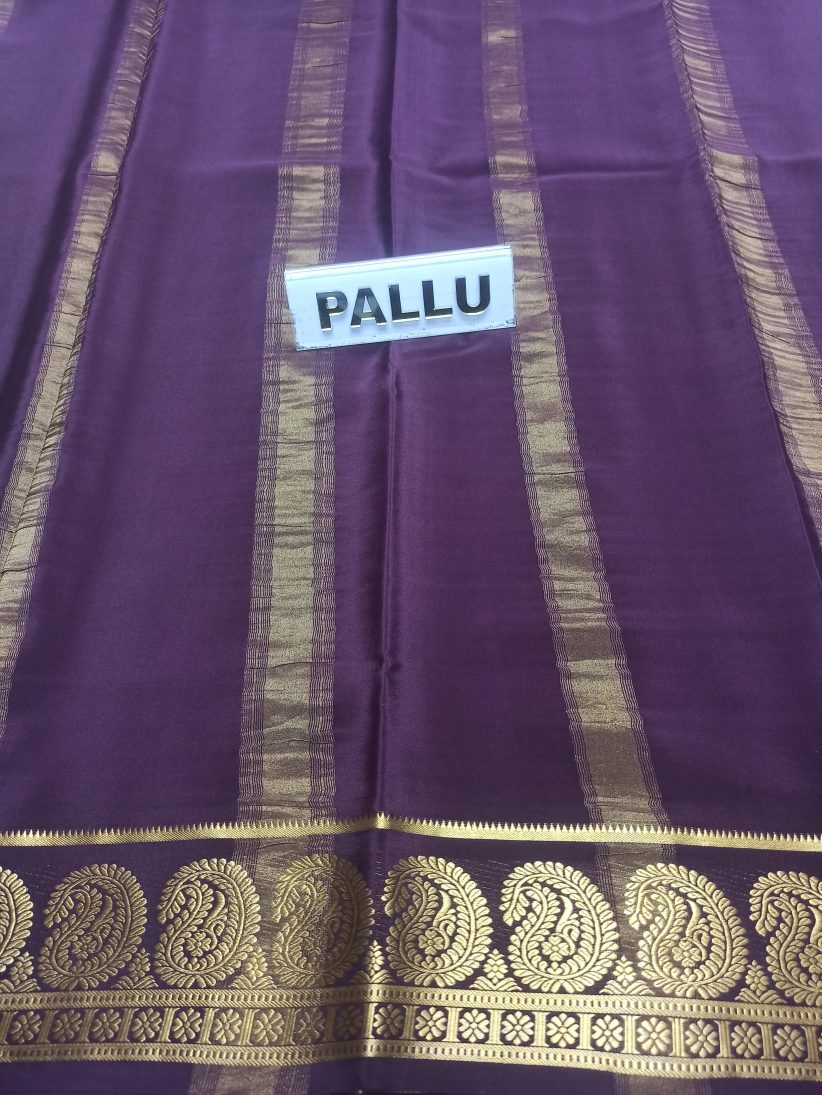 Pure Mysore Silk Saree.