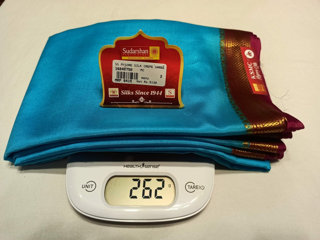 Pure Mysore Silk Saree (60 Grams )