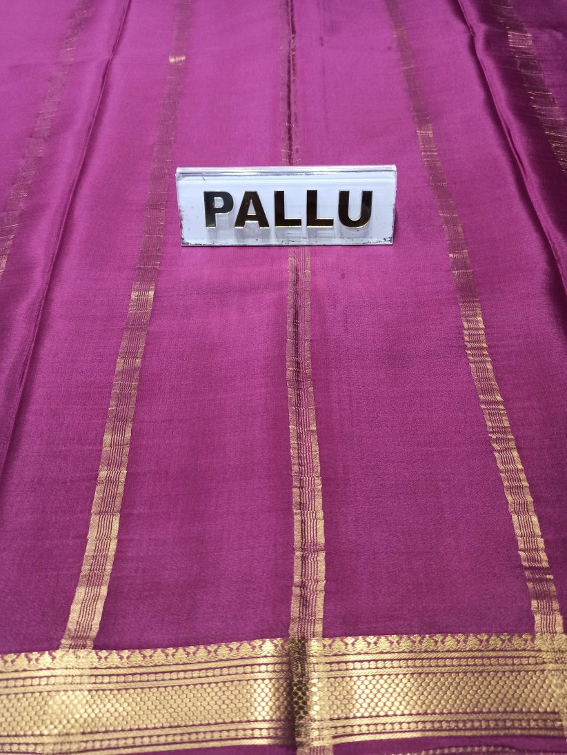 Pure Mysore Silk Saree (60 Grams )