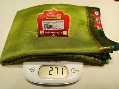 Pure Mysore Silk Saree (60 Grams )
