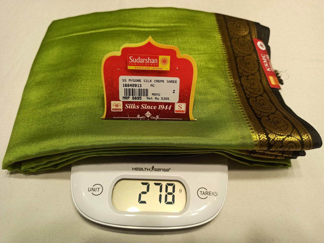 Pure Mysore Silk Saree (60 Grams )