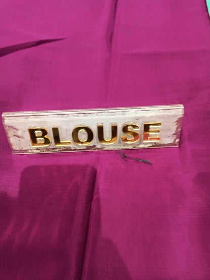 Pure Mysore Silk Saree.