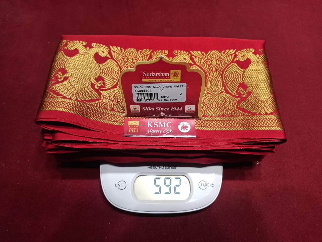 Pure Mysore Silk Saree.