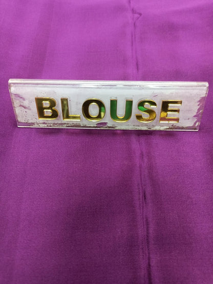 Pure Mysore Silk Saree.