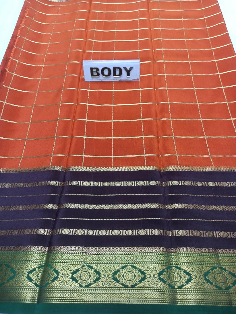 Pure Mysore Silk Saree.