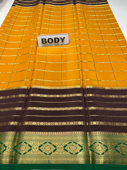 Pure Mysore Silk Saree.