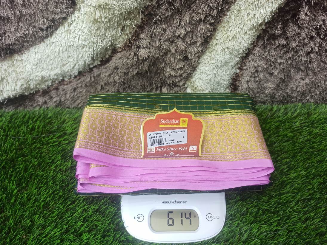 Pure Mysore Silk Saree.