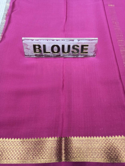 Pure Mysore Silk Saree.
