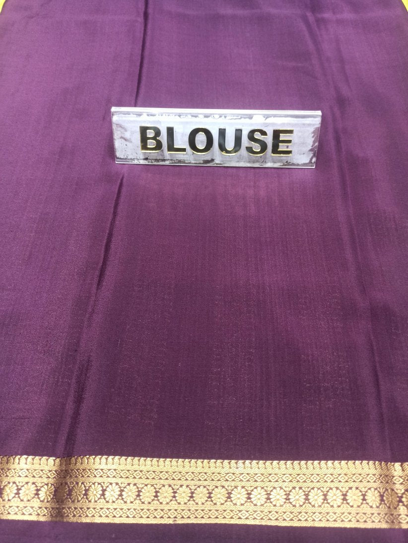 Pure Mysore Silk Saree.