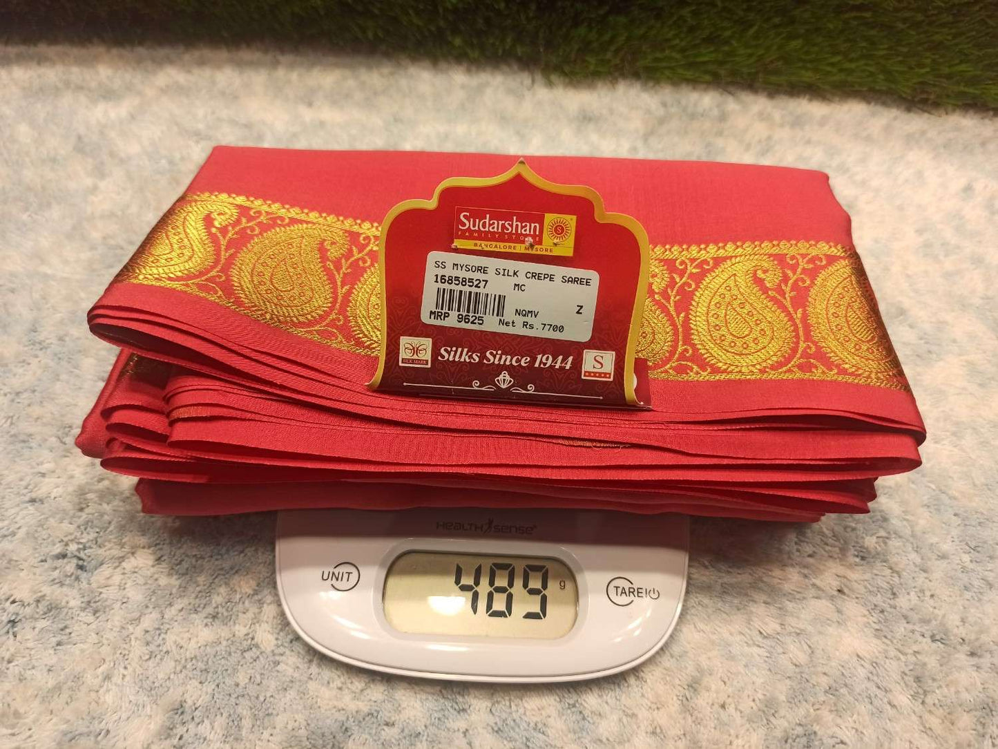 Pure Mysore Silk Saree.