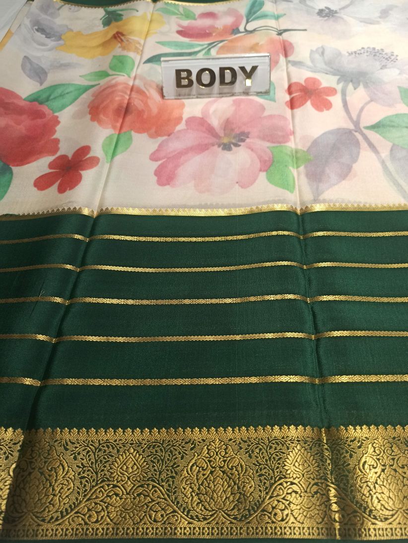 Pure Mysore Silk Saree.