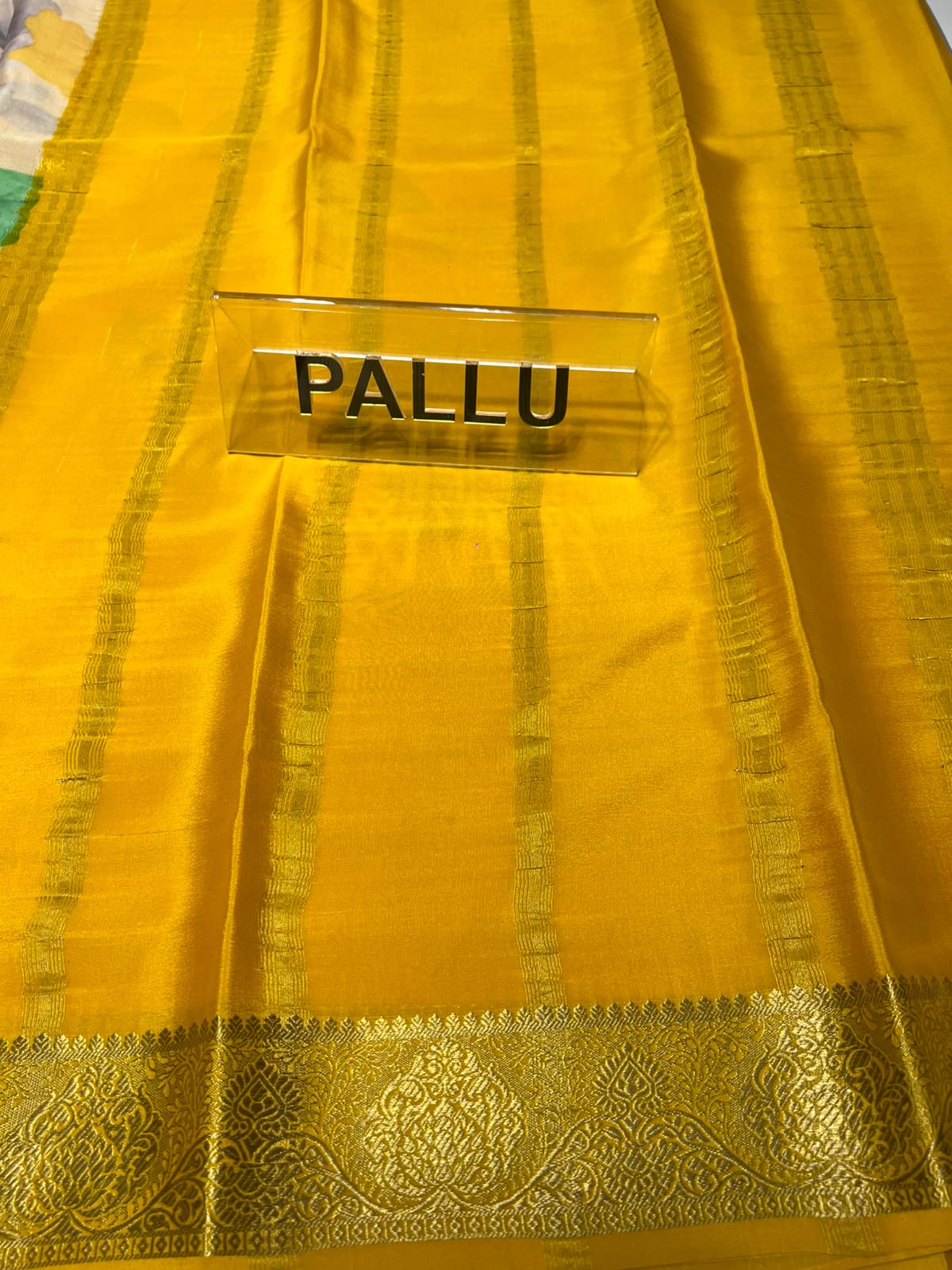 Pure Mysore Silk Saree.