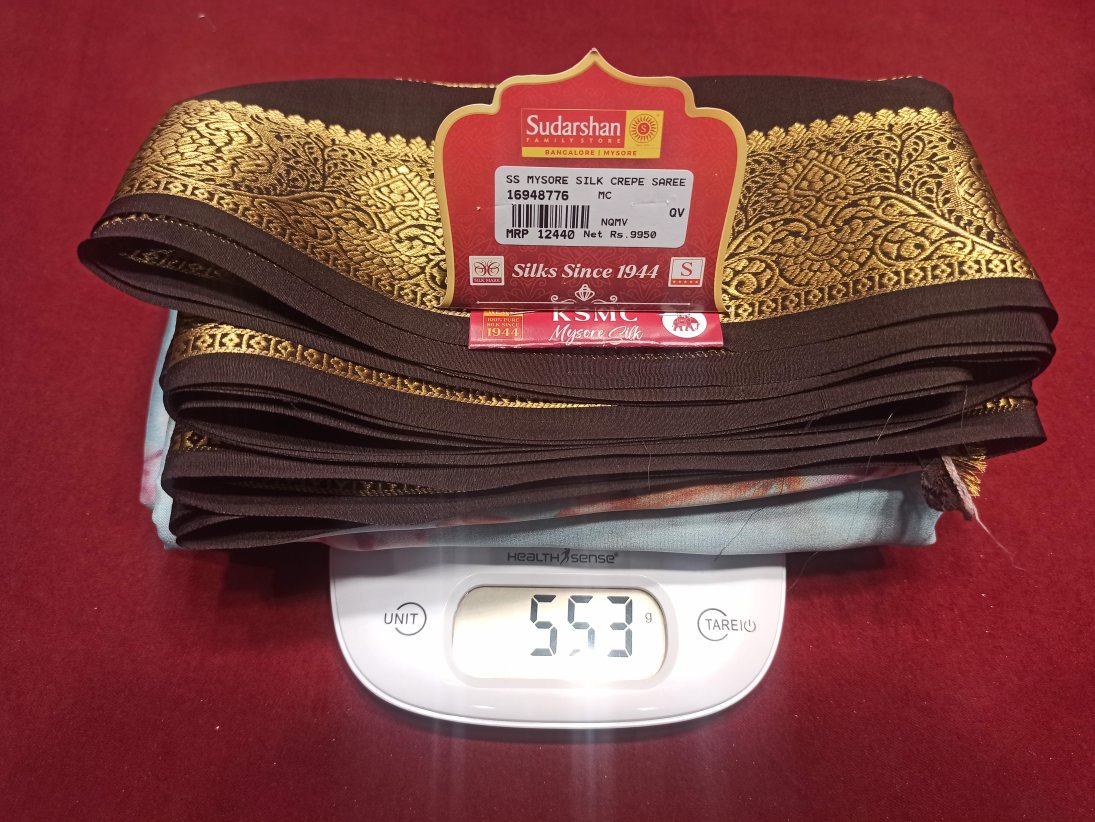 Pure Mysore Silk Saree.