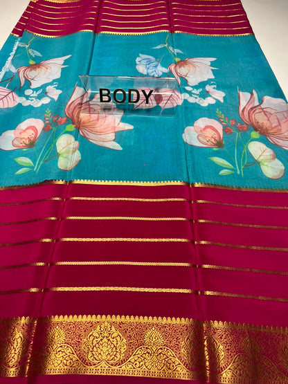 Pure Mysore Silk Saree.